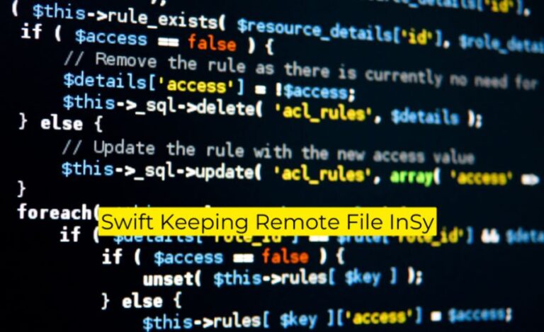 swift keeping remote file insy