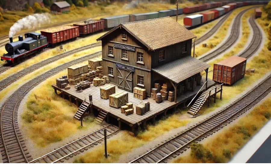 Key Features of the Gloor Craft Models Kit 410 Freight House HO Scale