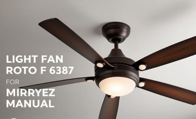 light fan roto f e6387 manual