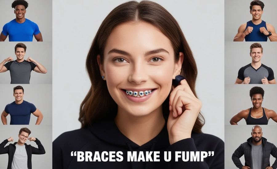 ¿Qué significa "Braces Make U Fkn Pump PMV"?